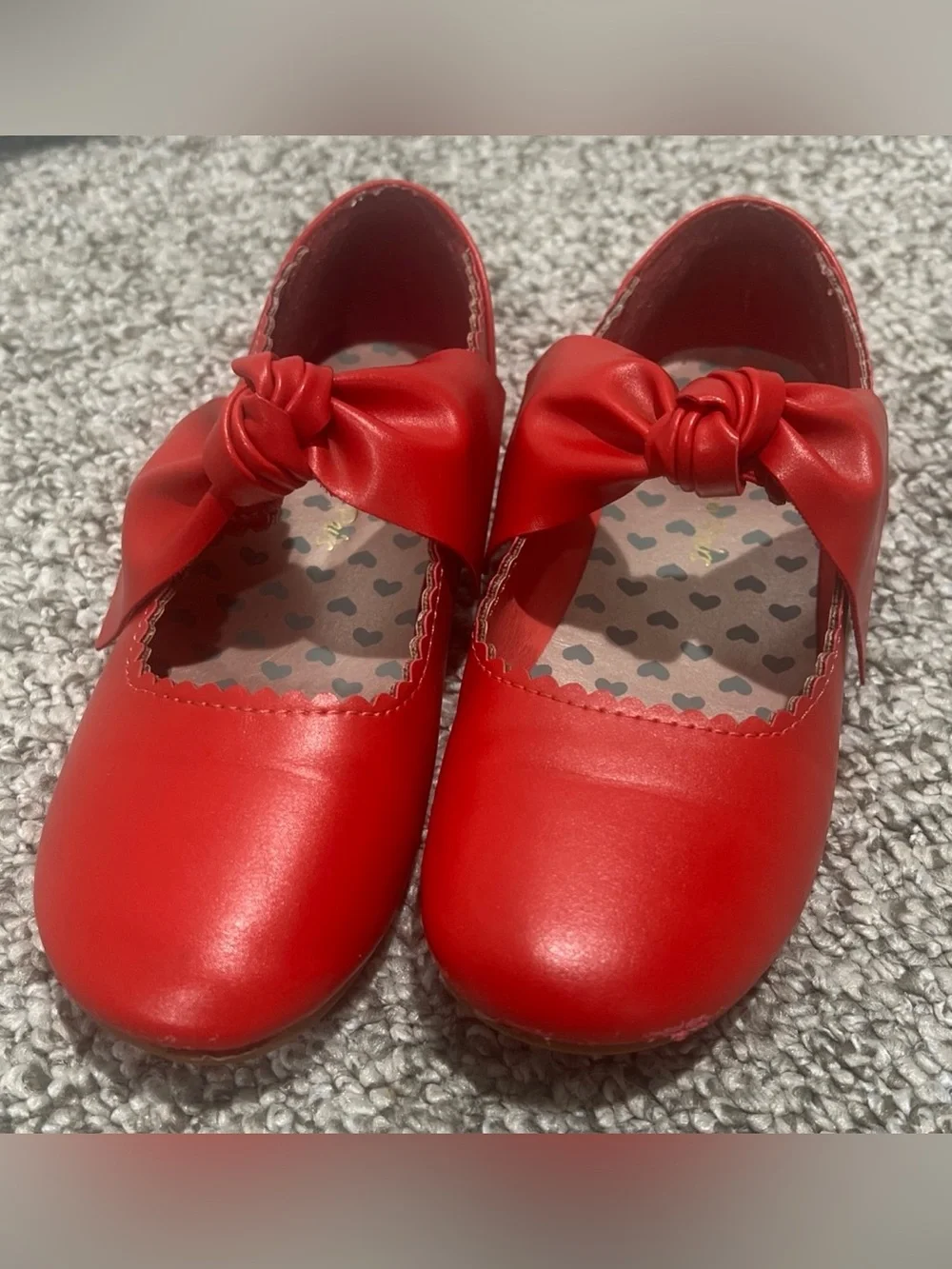 Dream Pairs Red Bow Mary Jane Flats for Kids